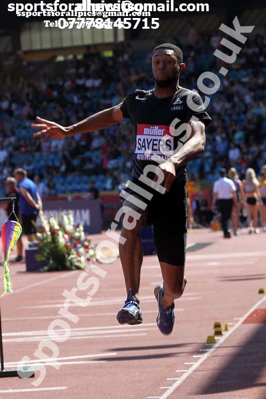 Mens long jump, 2019 Muller British Championships, Alexander Stadium, Birmingham. Photo: David T. Hewitson/Sports for All Pics